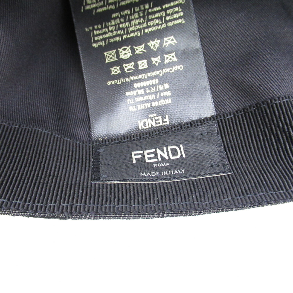 Fendi Baseball Cap Hat Polyester Black - image 5